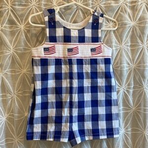 Good Lad Infant American Flag Romper